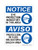 Eye Protection Mandatory In This Area (PPE Symbol) English/Spanish, OSHA Notice Sign (Part#: NOT1361)