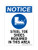 Steel Toe Shoes Required In This Area(Steel Toe Shoe Symbol), OSHA Notice Sign (Part#: NOT1308)