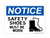 Safety Shoes Must Be Worn (With Shoes Symbol), Notice Sign