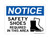 Safety Shoes Required In This Area (With Black Shoe Symbol), OSHA Notice Sign (Part#: NOT1242)
