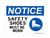 Safety Shoes Must Be Worn (With Shoe Symbol), OSHA Notice Sign (Part#: NOT1226)
