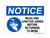 Wash And Sanitize Your Hands Before Returning To Work (Hand Washing Left Symbol), OSHA Notice Sign (Part#: NOT1648)