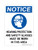 Hearing Protection and Safety Glasses Must Be Worn In This Area (PPE Symbol), OSHA Notice Sign (Part#: NOT1307)