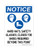 Hard Hats, Safety Glasses, Closed Toe Shoes Required Beyond This Point (PPE Symbols), OSHA Notice Sign (Part#: NOT1312)