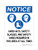 Hard Hats, Safety Glasses, And Safety Shoes Required In This Area At All Times (PPE Symbols), OSHA Notice Sign (Part#: NOT1313)