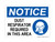Dust Respirator Required In This Area (PPE Symbol), OSHA Notice Sign (Part#: NOT1322)