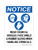 Wear Chemical Goggles, Face Shield & Rubber Gloves When Handling Chemicals (PPE Symbols), OSHA Notice Sign (Part#: NOT1332)