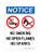 No Smoking No Open Flames No Sparks (No Smoking, Matches, Flames Symbols), OSHA Notice Sign (Part#: NOT1415)