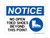 No Open Toed Shoes Beyond This Point (With Blue Shoe Symbol), OSHA Notice Sign (Part#: NOT1250)