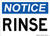 Rinse, OSHA Notice Sign (Part#: NOT1718)