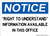 Right To Understand Information Available In This Office, OSHA Notice Sign (Part#: NOT1726)
