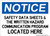 Safety Data Sheets & The Written Hazard Communication Program Located Here, OSHA Notice Sign (Part#: NOT1729)