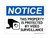 This Property Is Protected By Video Surveillance (Camera Symbol),OSHA Notice Sign (Part#: NOT1754)