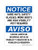 Hard Hats, Safety Glasses, Work Boots And High Visibility Vest Required English/Spanish, OSHA Notice Sign (Part#: NOT1769)