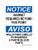Hairnet Required Beyond This Point English/Spanish, OSHA Notice Sign (Part#: NOT1774)