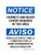 Hairnets And Beard Covers Required In This Area English/Spanish, OSHA Notice Sign (Part#: NOT1776)
