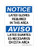 Latex Gloves Required In This Area English/Spanish, OSHA Notice Sign (Part#: NOT1777)
