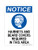 Hairnets And Beard Covers Required In This Area (PPE Symbol), OSHA Notice Sign (Part#: NOT1782)