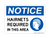 Hairnets Required In This Area (PPE Symbol), Notice Sign