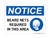 Beard Nets Required In This Area (PPE Symbol), OSHA Notice Sign (Part#: NOT1785)