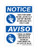 Wash Your Hands Before Leaving As A Sanitary Measure In Compliance With Health Laws (Hand Washing Symbol)English/Spanish, OSHA Notice Sign (Part#: NOT1801)