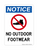No Outdoor Footwear (No Shoes Symbol) Version 2, Notice Sign