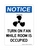 Turn On Fan While Room Is Occupied (Fan Symbol), Notice Sign