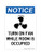 Turn On Fan While Room Is Occupied (Fan Symbol) Version 2, OSHA Notice Sign (Part#: NOT1825)