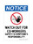 Watch Out For Co-Workers Safety Is Everyone's Responsibility (Worker Symbol) Version 2, OSHA Notice Sign (Part#: NOT1828)