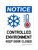 Controlled Environment Keep Door Closed (Cold Temp Symbols), Notice Sign
