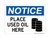 Place Used Oil Here (Oil Barrel Symbol), OSHA Notice Sign (Part#: NOT1834)