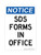 SDS Forms In Office Version 2, OSHA Notice Sign (Part#: NOT1843)