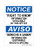 Right To Know Information Available In This Office, English/Spanish OSHA Notice Sign (Part#: NOT1845)