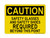 Safety Glasses And Safety Shoes Required Beyond This Point, OSHA Caution Sign (Part#: CAU1026)