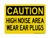 High Noise Area Wear Ear Plugs, OSHA Caution Sign (Part#: CAU1035)