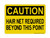 Hair Net Required Beyond This Point, OSHA Caution Sign (Part#: CAU1045)