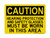 Hearing Protection And Safety Glasses MUST BE WORN IN THIS AREA, OSHA Caution Sign (Part#: CAU1071)