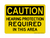 Hearing Protection REQUIRED In This Area, Caution Sign