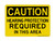 Hearing Protection REQUIRED In This Area, OSHA Caution Sign (Part#: CAU1076)