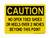 No Open Toed Shoes Or Heels Over 2 Inches Beyond This Point, OSHA Caution Sign (Part#: CAU1087)