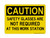 Safety Glasses Are NoT REQUIRED At This Work Station, OSHA Caution Sign (Part#: CAU1103)