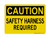 Safety Harness Required, OSHA Caution Sign (Part#: CAU1109)