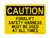 Forklift Safety Harness Must Be Used At All Times, OSHA Caution Sign (Part#: CAU1112)