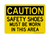 Safety Shoes Must Be Worn In This Area, Caution Sign