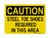 Steel Toes Shoes Required In This Area, OSHA Caution Sign (Part#: CAU1118)