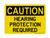 Hearing Protection Required, OSHA Caution Sign (Part#: CAU1124)