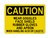Wear Goggles Face Shield  Rubber Gloves  And Apron When Handling Acid Or Caustic, Caution Sign