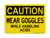 WEAR GOGGLES While Handling Acids, Caution Sign