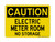 Electric Meter Room No Storage, OSHA Caution Sign (Part#: CAU1149)