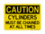 Cylinders Must Be Chained At All Times, Caution Sign